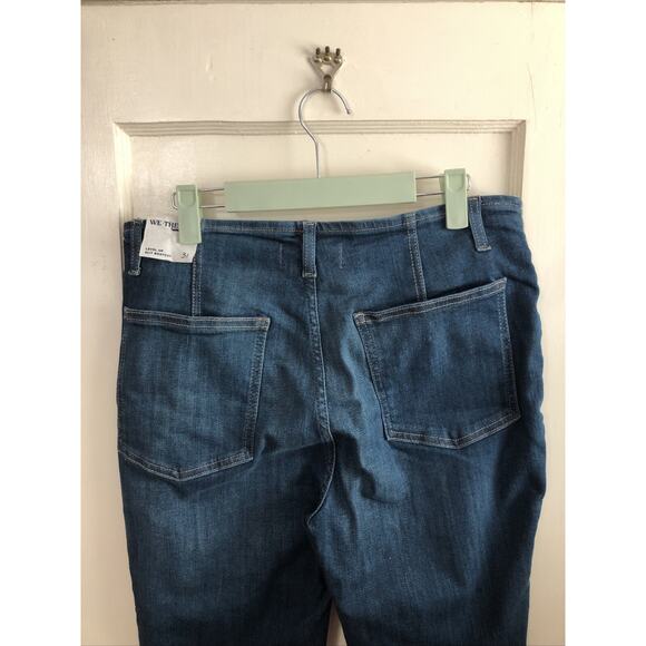 NWT WE THE FREE By Free People Level Up Slit Bootcut Blue Jeans Women's Size 31 - Picture 5 of 11